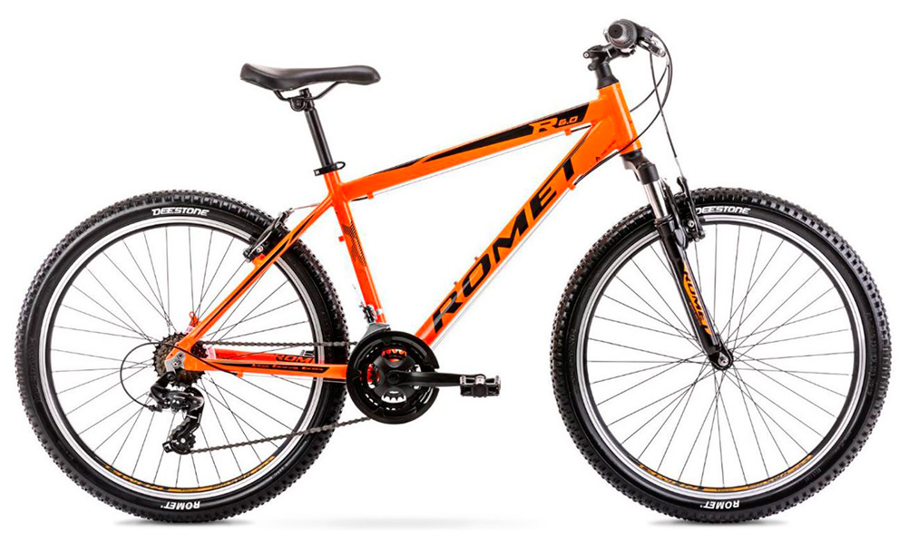 Фотография Велосипед ROMET Rambler R6.0 26" 2021, рама М, оранжевый